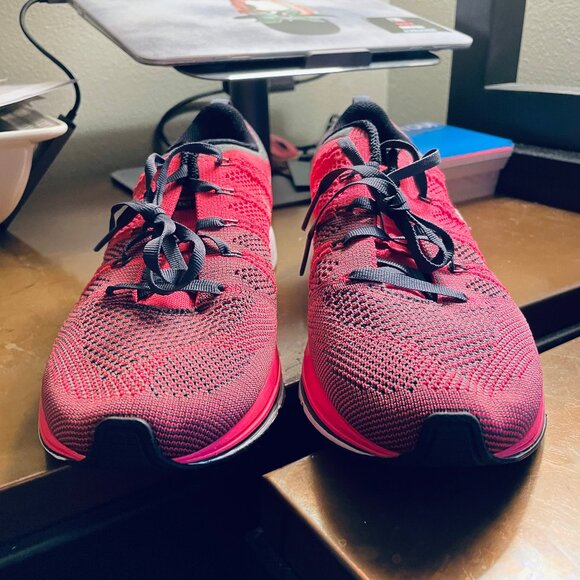 NEW Nike Flyknit Trainer Men's Shoes Flash Pink Grey Charcoal 6.5 US 532984-611 - Picture 3 of 15